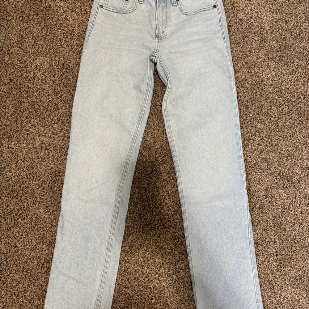 Abercrombie & Fitch Light Blue 90s Straight Jeans